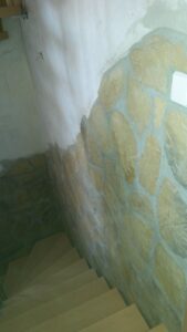 Detailaufnahme Natursteinwand