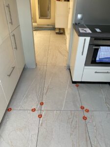 Bodenverlegung im Bauzustand